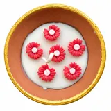 Giftcera Terracotta Flower Bowl Soy Wax Candle | Unscented