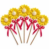 Giftcera Daisy Stick Soy Wax Candles | Jasmine Scented | Pack of 5