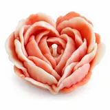 Giftcera Heart Rose Soy Wax Candle | Rose Scented | Peach