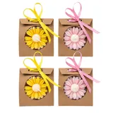 Giftcera Daisy Soy Wax Candles | Lavender Scented | Set of 4