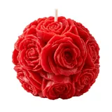 Giftcera Rose Ball Soy Wax Candles | Rose Scented | Set of 2