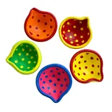 Giftcera Multicolour Dotted Clay Diyas | Pack of 14