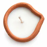 Giftcera Terracotta Diya Soy Wax Candles | Unscented | Pack of 12